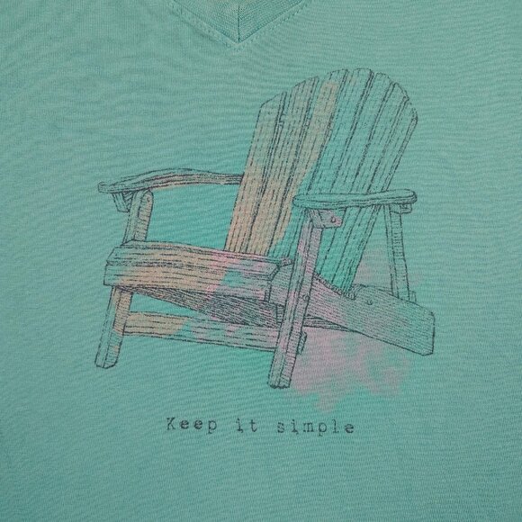 Life Is Good Keep It Simple Cotton Tee Shirt Womens Large Classic Fit - Picture 4 of 9